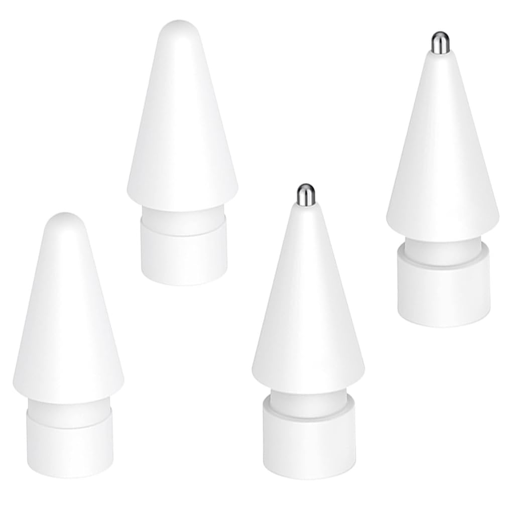 ZORBES for Pencil Tip Replacement Tips for Pencil 1st & 2nd Generation High Sensitivity Pencil Nib, 2Pcs Original Nibs & 2Pcs Metal Pen Nibs Stylus Tips ZORBES for Pencil Tip Replacement Tips for Pencil 1st & 2nd Generation High Sensitivity Pencil Nib, 2Pcs Original Nibs & 2Pcs Metal Pen Nibs Stylus Tips